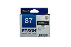 EPSON C13T087190 EPSON T0871 INK CARTRIDGE PHOTO BLACK R1900 (C13T087190 EPA8719 1039815 T087190) Unavailable