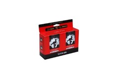 LEXMARK  TPANZ03  17 & 17 BLACK TWIN PACK INK CARTRIDGES (LEX1305 1064743)no longer available