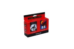 LEXMARK  TPANZ04  82 & 83 BLACK AND COLOUR TWIN PACK INK (LEX1304 1064774)no longer available
